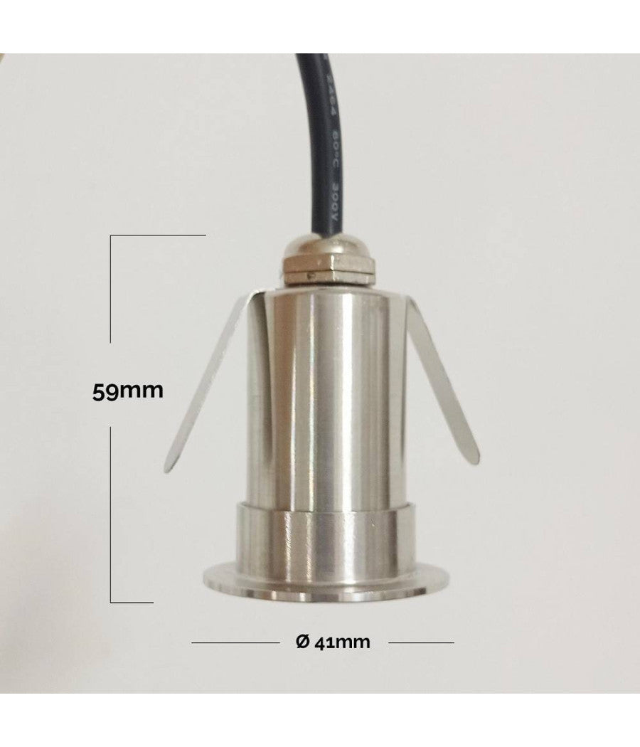 Mini Faretto Led Rgbw 24v Calpestabile Incasso 40 Mm Segnapassi 3w Rgb 4000k Dmx         