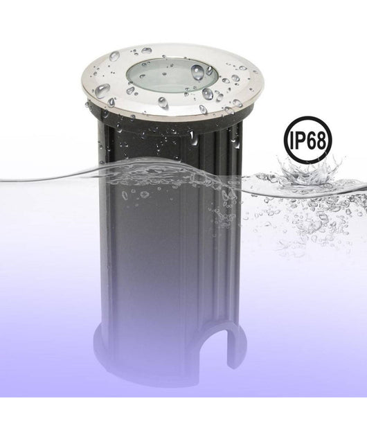 Mini Faretto Led Rgbw 24v Calpestabile Incasso 40 Mm Segnapassi 3w Rgb 4000k Dmx         