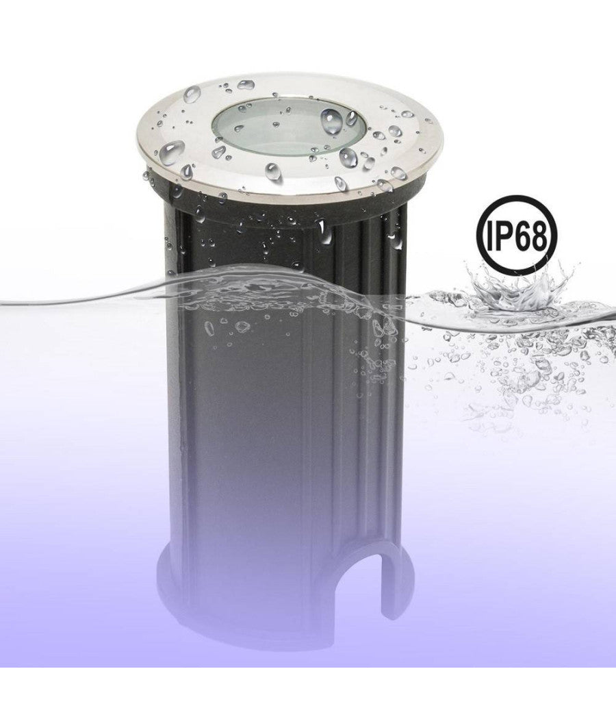 Mini Faretto Led Rgbw 24v Calpestabile Incasso 40 Mm Segnapassi 3w Rgb 4000k Dmx         