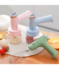 Mini Frullatore Elettrico Ricaricabile Multifunzionale Con Frusta Sbattitore         