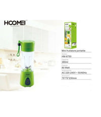 Mini Frullatore Portatile Frutta Verdura 0,38 Ml 60 Watt Cucina Hoomei Hm-6750         