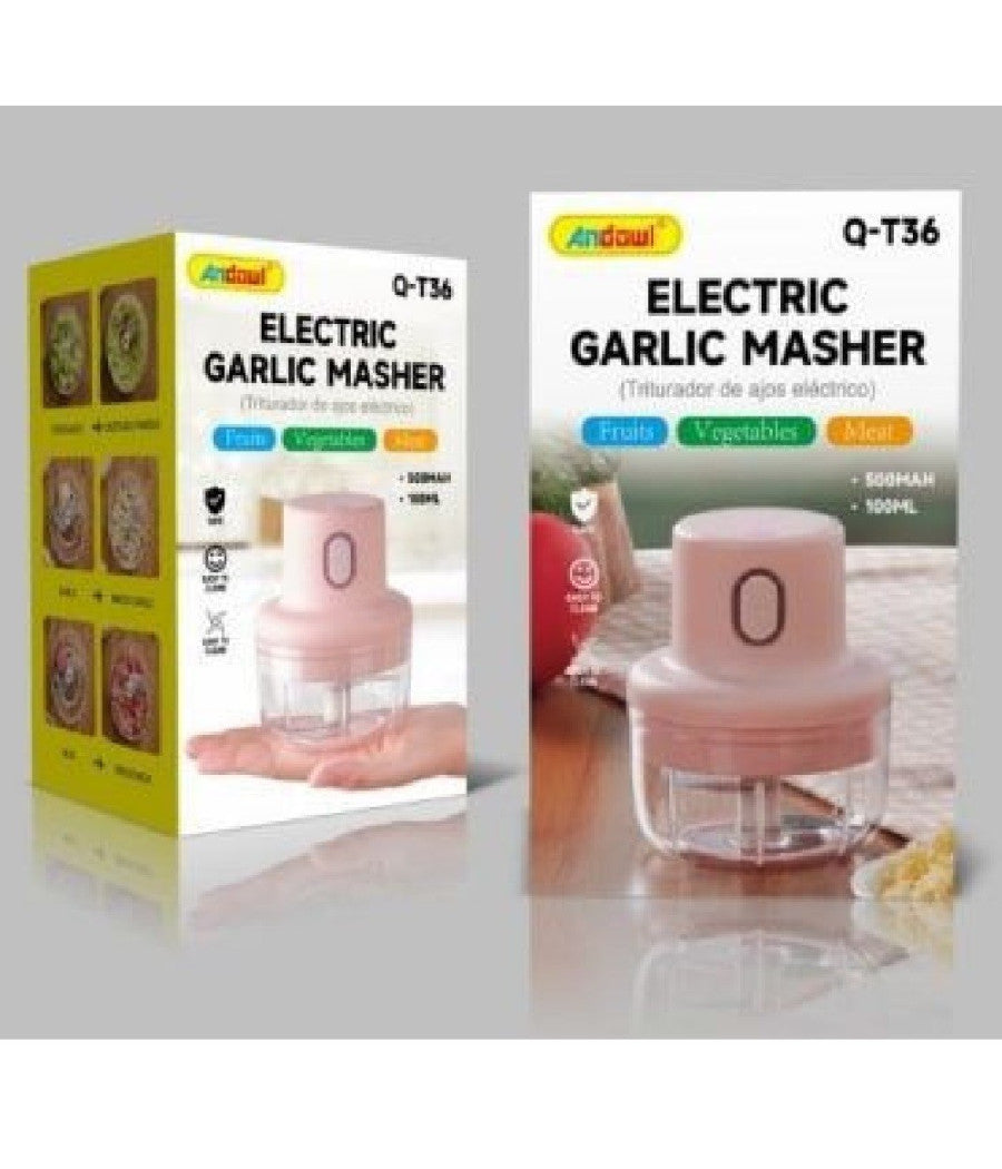 Mini Frullatore Tritatutto Ricaricabile Usb Multifunzionale Alimenti Aglio Q-t36         