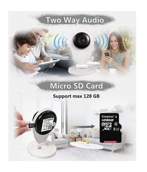 Mini Ip Wifi Sd Dvr Wireless Camera Wifi Hd Ir Smartphone Audio Cam Baby Monitor         