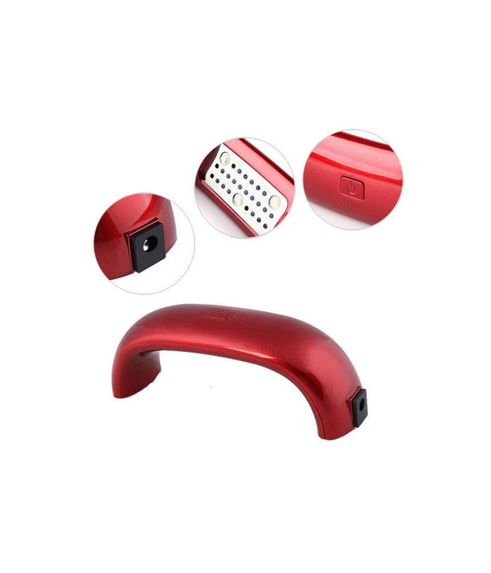 Mini Lampada Fornetto Uv 3 Led 6w Per Mani E Piedi Nail Art Ricostruzione Unghie         