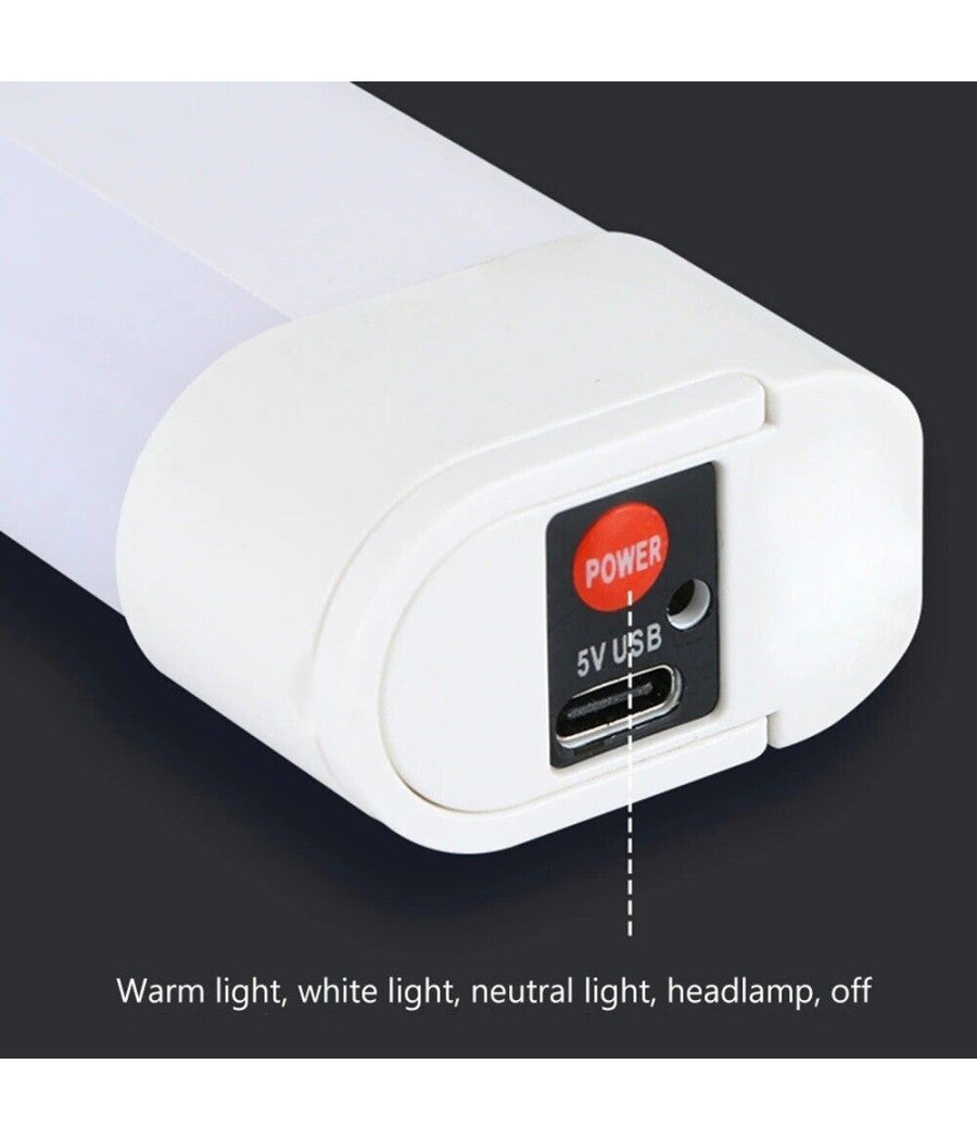 Mini Lampada Torcia Magnetica Multifunzionale Con Pannello Solare 15led Le-148         