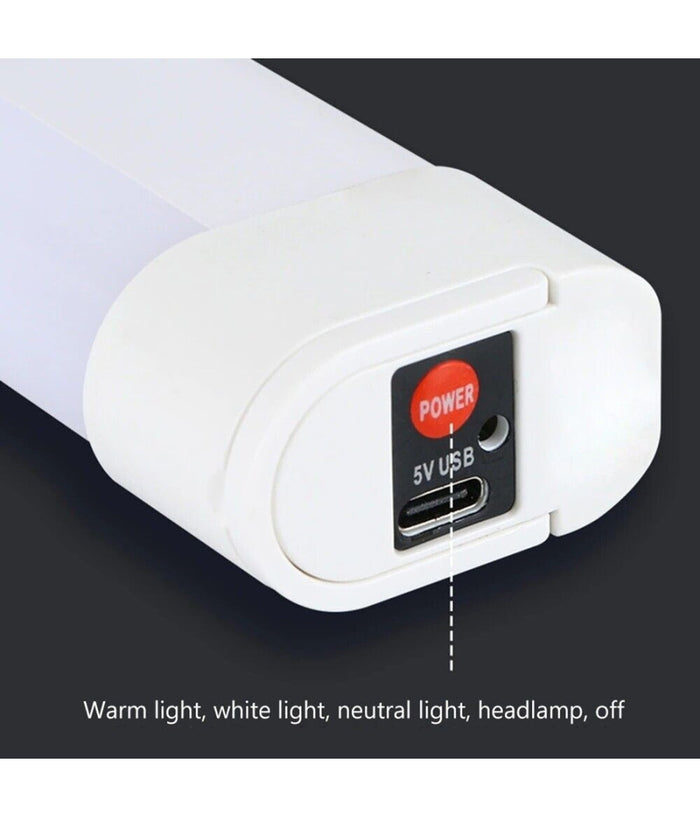 Mini Lampada Torcia Magnetica Multifunzionale Con Pannello Solare 15led Le-148         