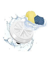 Mini Lavatrice Ad Ultrasuoni Portatile Usb Lavaggio Con Turbine Da Viaggio Barca         