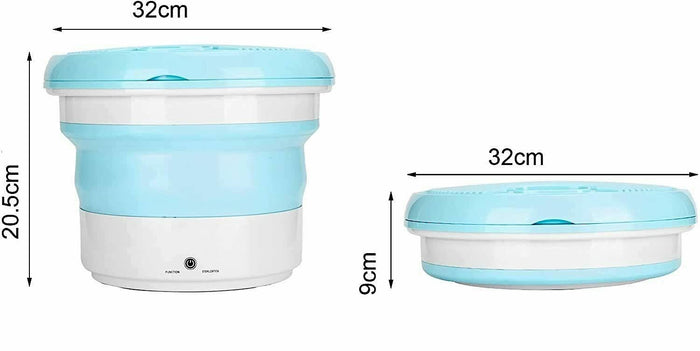 Mini lavatrice portatile pieghevole da viaggio automatica per campeggio bucato - ZENCOCCO