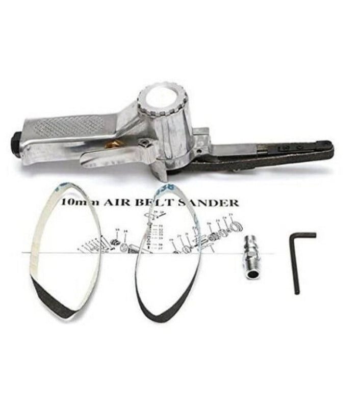 Mini Levigatrice A Nastro 10x330mm Pneumatica Ad Aria Compressa 16000 Rpm At-480         