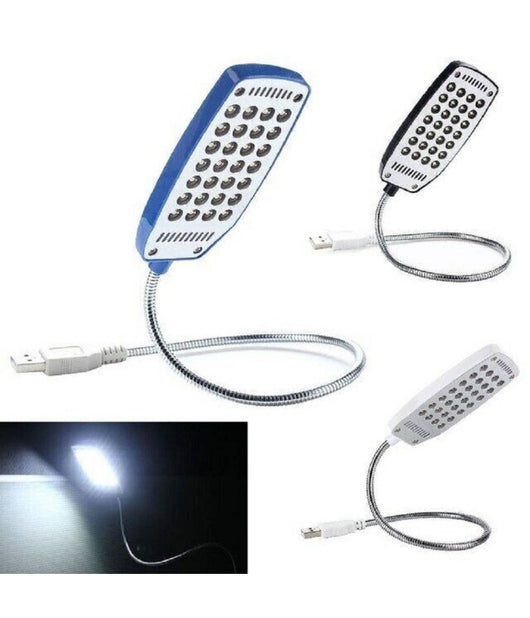 Mini Luce Bianca Lampada Usb Flessibile 28 Led 1.5w Notebook Pc Lettura Led-828         