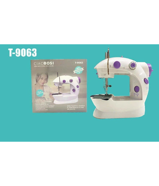 Mini Macchina Da Cucire Portatile Cucito 6 Watt Tx-9063 Elettrica Con 2 Velocità          