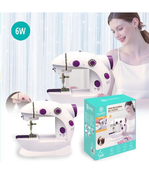 Mini Macchina Da Cucire Portatile Cucito 6 Watt Tx-9063 Elettrica Con 2 Velocità          