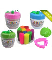 Mini Mela Plastilina Colori Con Accessori Formine Morbida Per Bambini Gioco         