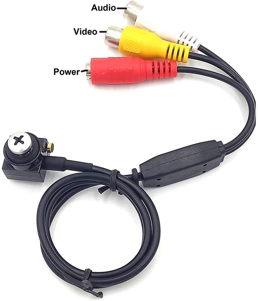 Mini Micro Telecamera Camera Cam Spia Spy A Colori Audio Con Microfono Vite         