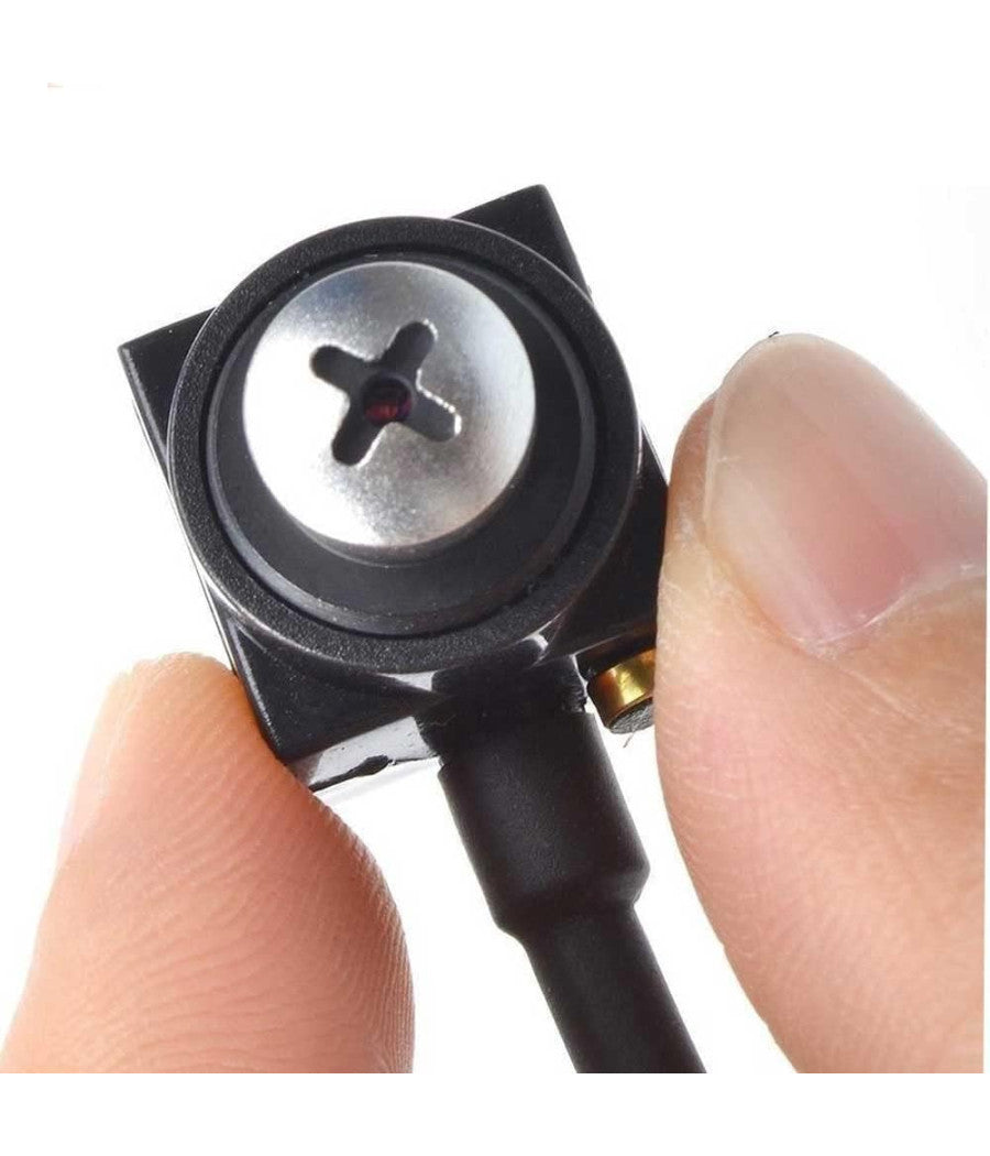 Mini Micro Telecamera Camera Cam Spia Spy A Colori Audio Con Microfono Vite         