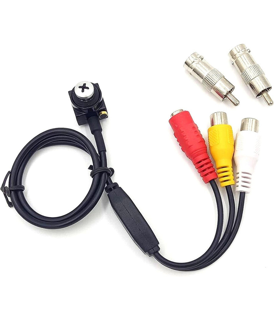 Mini Micro Telecamera Camera Cam Spia Spy A Colori Audio Con Microfono Vite         