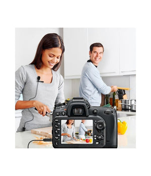 Mini Microfono Lavalier Omnidirezionale 360° Per Smartphone Fotocamera Q-955s         