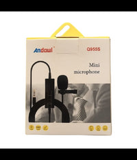 Mini Microfono Lavalier Omnidirezionale 360° Per Smartphone Fotocamera Q-955s         