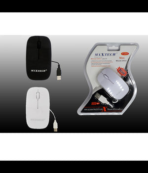 Mini Mouse Ottico Usb 2.0 Con Filo Per Computer Notebook Pc Portatile Maxtech M-z009         