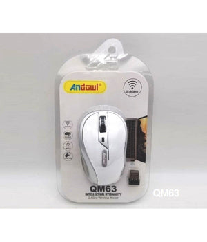 Mini Mouse Wireless 2.4ghz Ottico Senza Fili Dongle Usb Per Pc Notebook Qm63         