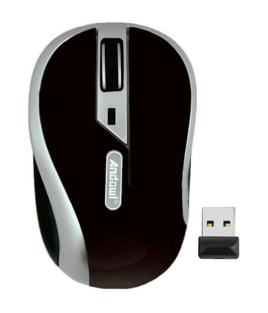 Mini Mouse Wireless 2.4ghz Ottico Senza Fili Dongle Usb Per Pc Notebook Qm63         