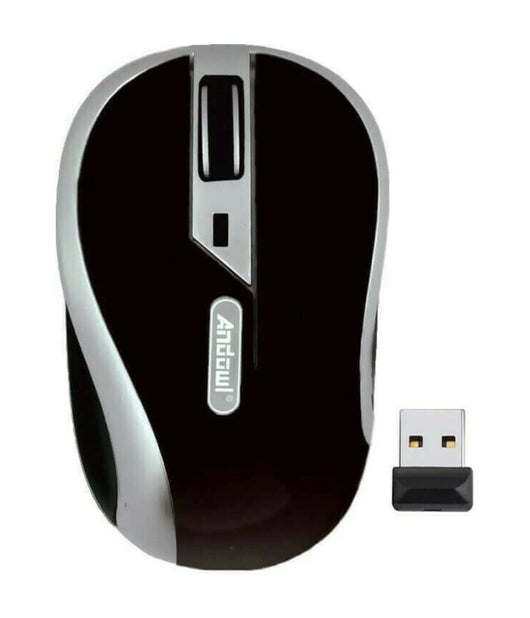 Mini Mouse Wireless 2.4ghz Ottico Senza Fili Dongle Usb Per Pc Notebook Qm63         