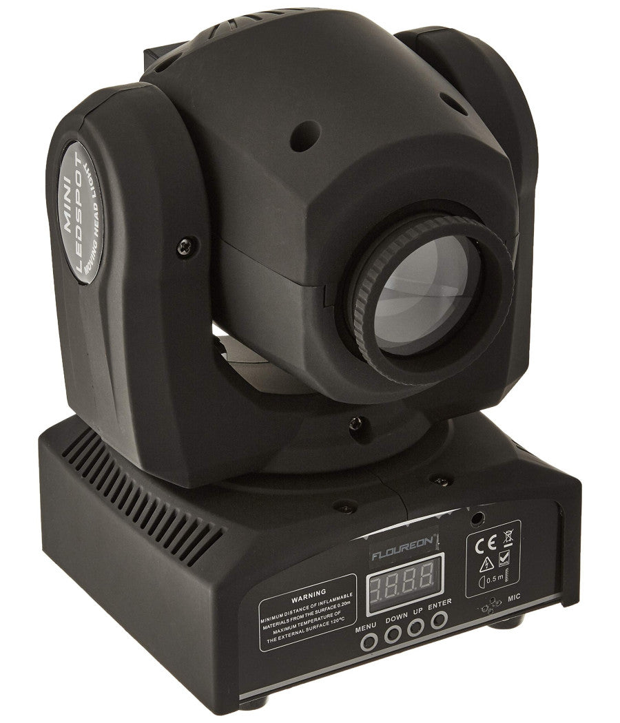 Mini Moving Head Led Spot 30w Cree Gobos Dmx Sound Dj Effetti Luce Disco Party         