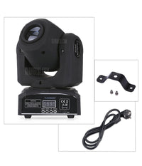 Mini Moving Head Led Spot 30w Cree Gobos Dmx Sound Dj Effetti Luce Disco Party         