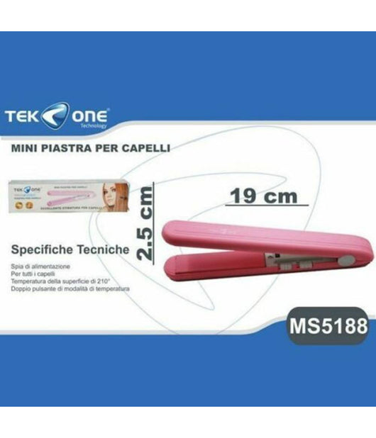 Mini Piastra Per Capelli Acconciatura Lisci Mossi Hairstyle Portatile Da Viaggio         