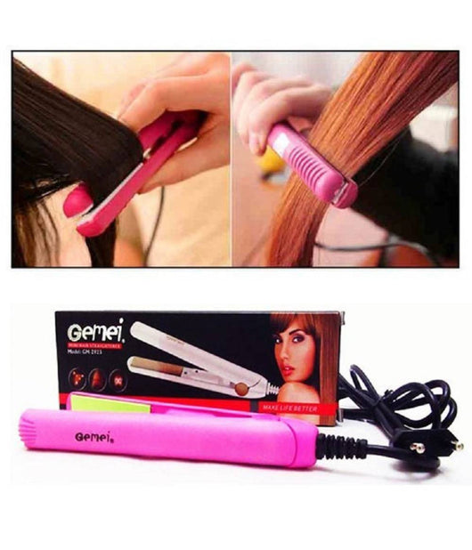 Mini Piastra Per Capelli In Ceramica Portatile Viaggio Comoda Borsa 150° Gm-2923         