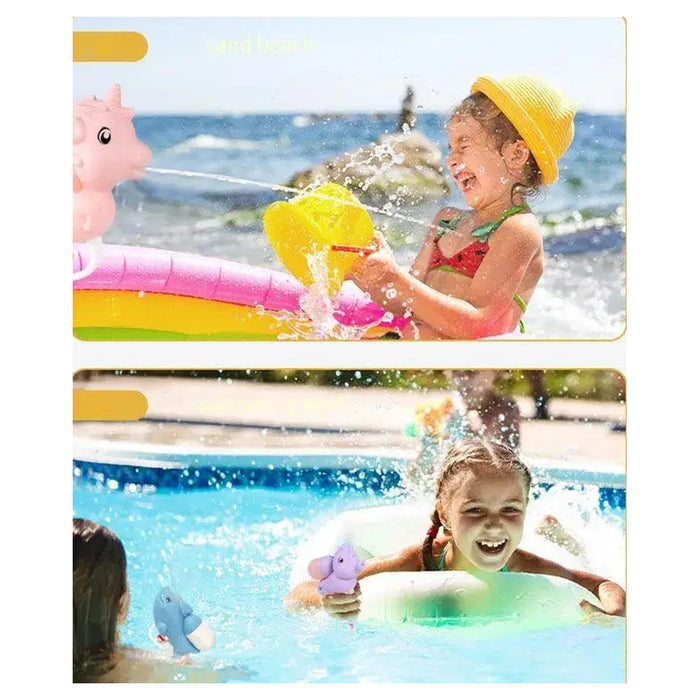 Trade Shop - Mini Pistola A Spruzzo D'acqua Per Bambini Animaletti Gioco Combattimenti 14x12cm 618557 -