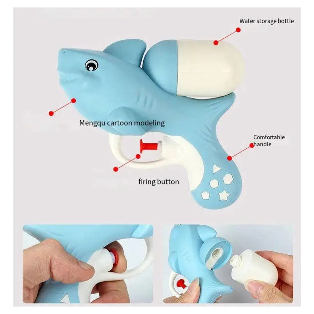 Trade Shop - Mini Pistola A Spruzzo D'acqua Per Bambini Animaletti Gioco Combattimenti 14x12cm 618557 -