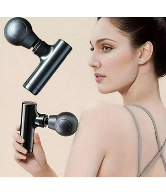 Mini Pistola Massaggio Schiena Spalla Pancia Coscia Viso Ricarica Usb 4 Velocità          