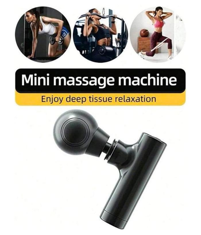 Mini Pistola Massaggio Schiena Spalla Pancia Coscia Viso Ricarica Usb 4 Velocità          