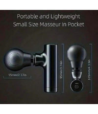 Mini Pistola Massaggio Schiena Spalla Pancia Coscia Viso Ricarica Usb 4 Velocità          