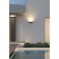 Pla XL Nera - Applique a led da muro 35W CCT Switch 2700K/3200K/4000K in alluminio, Luce murale verso l'alto - Beneito & Faure