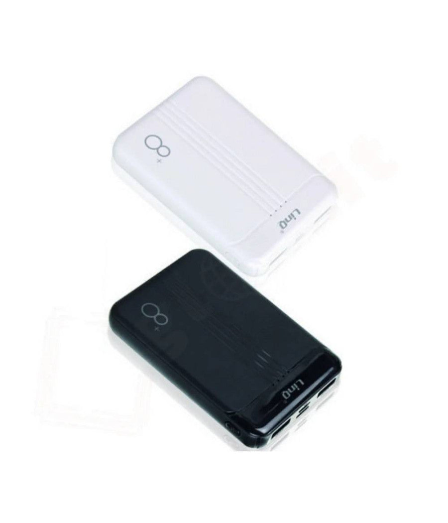 Mini Powerbank 8000mah Caricatore Portatile Dual Usb 4led Sottile Leggero Tt8803         