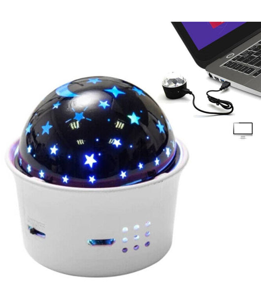 Mini Proiettore Di Stelle Controllo Vocale Led Multicolor Ricaricabile Portatile         