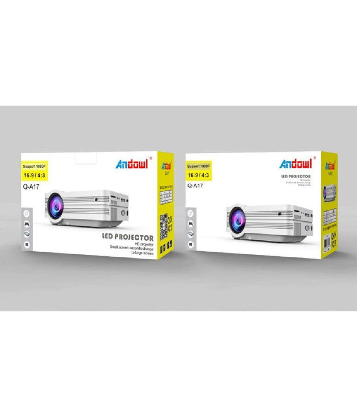 Mini Proiettore Led Q-a17 Portatile Usb Hdmi Vga Sd Supporta 1080p 4:3 / 16:9         