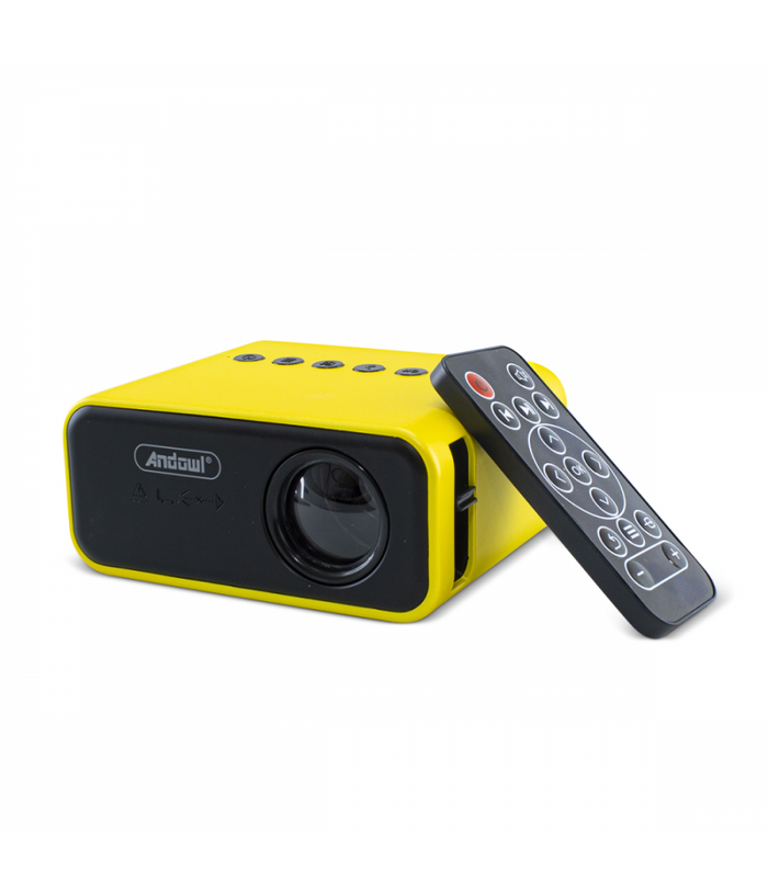 Proiettore Portatile Mini Ultra Hd Con Telecomando Compatibile Con Android E Ios         