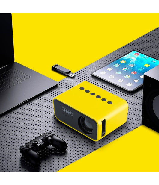 Proiettore Portatile Mini Ultra Hd Con Telecomando Compatibile Con Android E Ios         