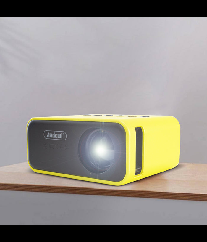 Proiettore Portatile Mini Ultra Hd Con Telecomando Compatibile Con Android E Ios         