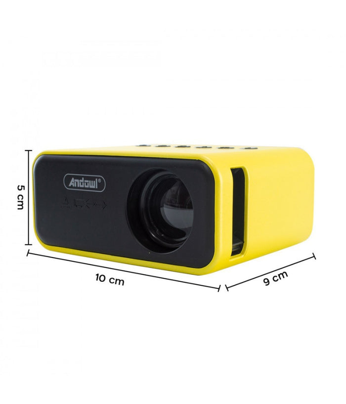 Proiettore Portatile Mini Ultra Hd Con Telecomando Compatibile Con Android E Ios         