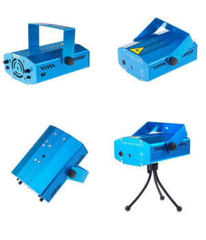 Mini Proiettore Luce Luci Per Natale Natalizio Mini Dj Verde Rosso Illuminazione         