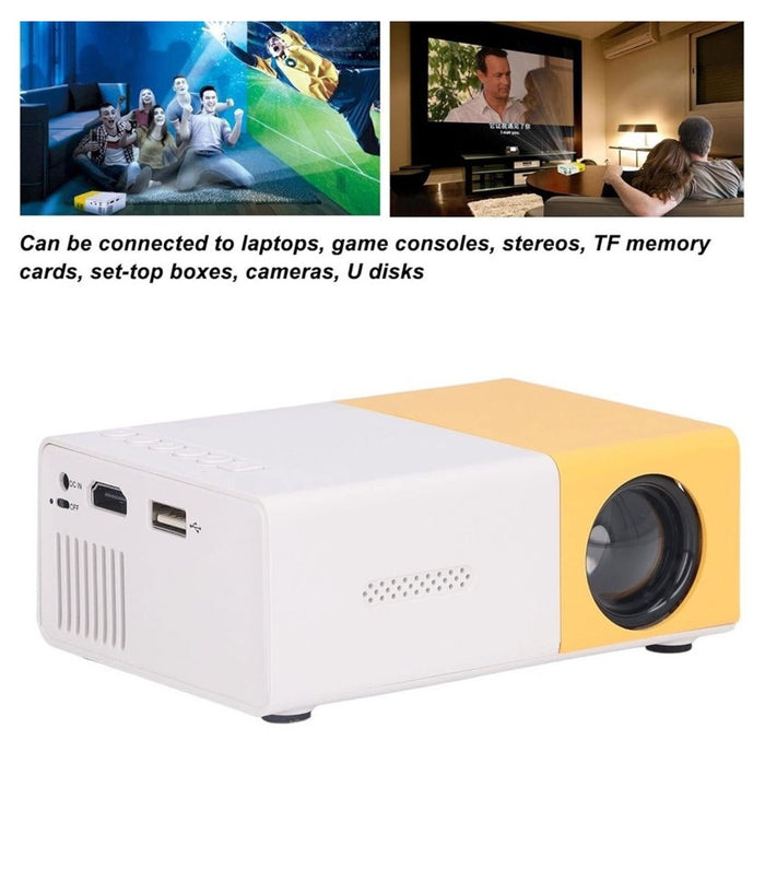 Mini Proiettore Portatile Hd Led Videoproiettore Home Cinema Tv Hd/av/usb/audio         
