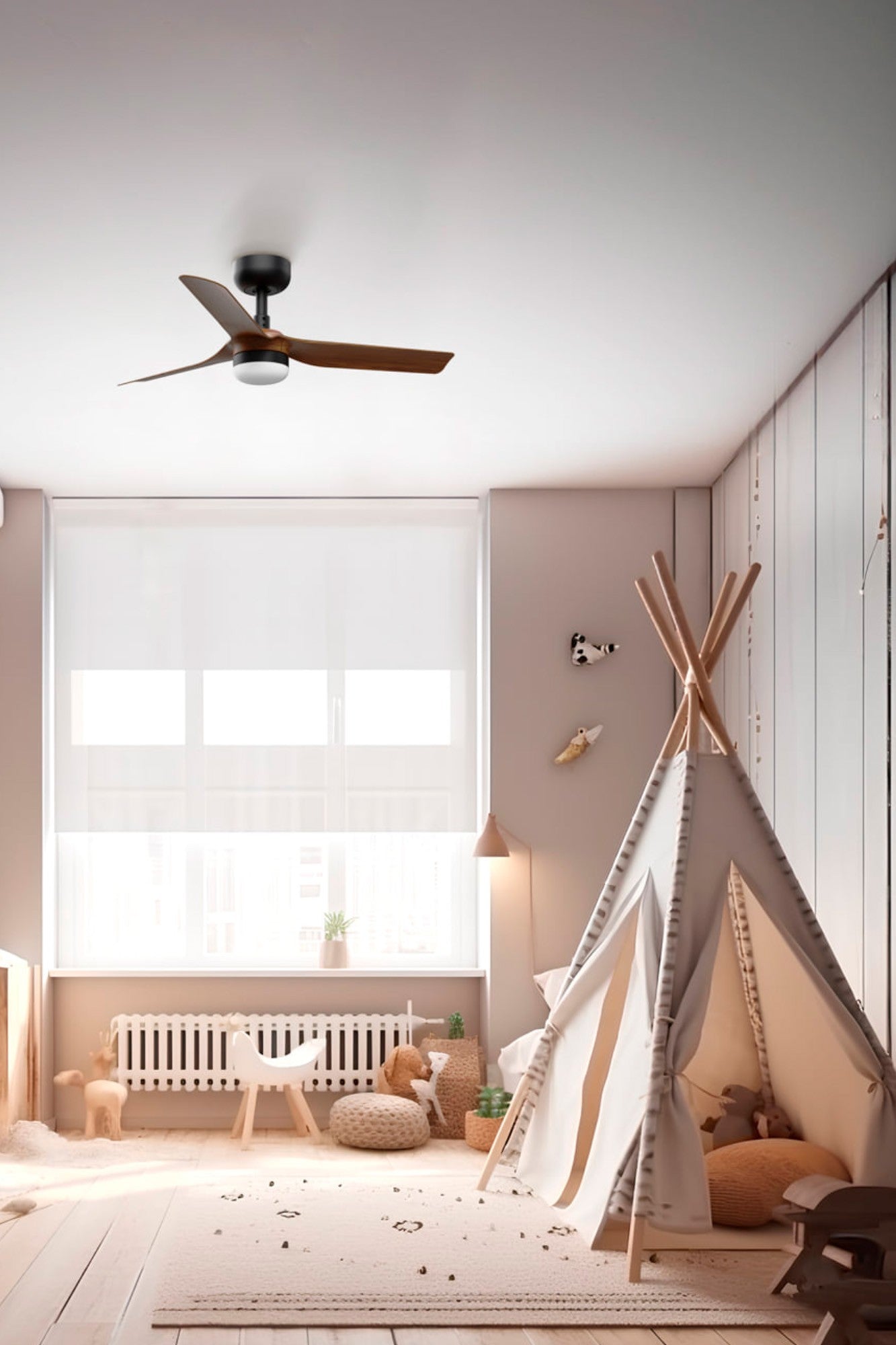 MINI PUNT LED, Ventilatore con Luce, Faro Barcelona