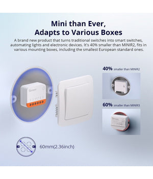 Mini R4 Extreme Wifi Smart Compatibile Controllo App Alexa Google Home Sonoff         