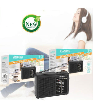 Mini Radio Fm Portatile Tascabile Bande Am Fm Ricevitore Audio Musica Tx-8184         