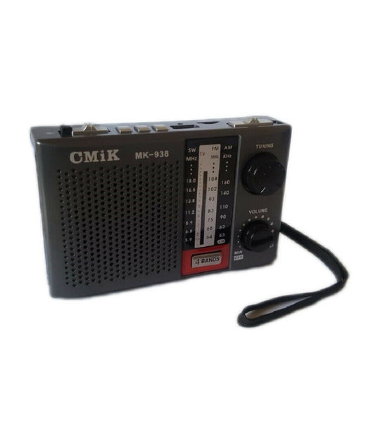 Mini Radio Portatile Radiolina Fm Ricaricabile Lettore Mp3 Usb Microsd Cmik Mk938         