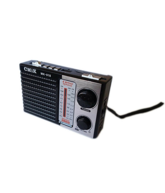 Mini Radio Portatile Radiolina Ricaricabile Fm Lettore Mp3 Usb Microsd Cmik Mk918         